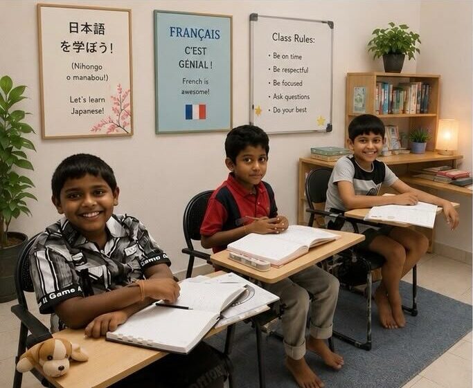 French and Japanese language classes online for Kids & Teens by Aarti Chawla