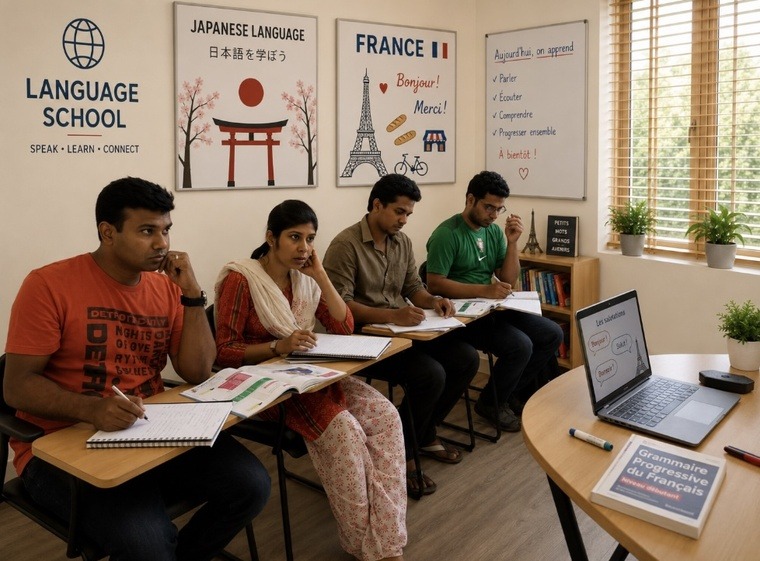 Japanese language classroom course in Bangalore, India Aarti Chawla